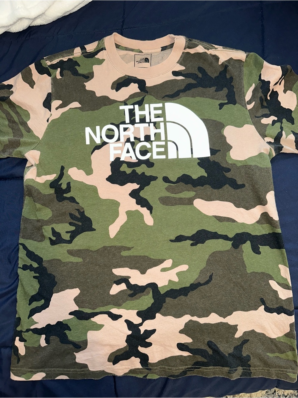 The North Face Camo Logo Tee - Green, Tan & Black